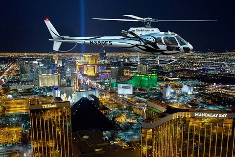Photo of Las Vegas Helicopter Night Strip Flight Tour with Optional Dinner